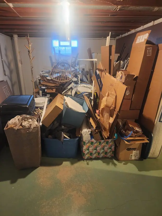 Roll-off dumpster container at job site for Concrete Dumpster Rental in West Deer